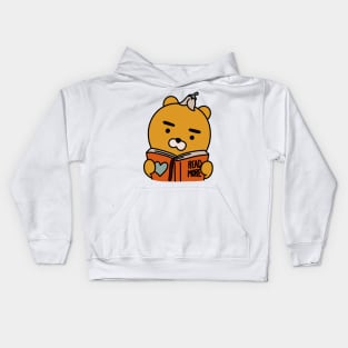 Reading Ryan - Studious Bear - Read More! Kids Hoodie